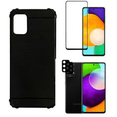 Capa Anti Impacto Galaxy A72 + Película 5D Cerâmica Full + Película Câmera