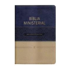 Bíblia Ministerial - Nvi - Capa Duotone Azul E Bege