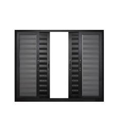 Janela de Alumínio Veneziana 120x200cm 6 Folhas Suprema Hale Esquadrias Preto