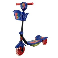 Patinete Infantil 3 Rodas com Luz e Som Super W Wellmix