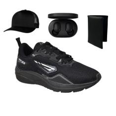 Tenis Masculino Feminino Pulse Academia Caminhada Corrida Leve + Relógio Carteira-Unissex