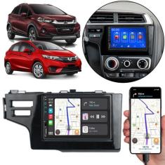 Kit Multimídia Mp5 Fit Wrv 2015-2021 Tela 7 Pol Touch Carplay + Câmera