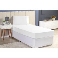 Jogo de Lençol Solteiro 2 Peças Cama Box com Elastico 400 Fios Toque M