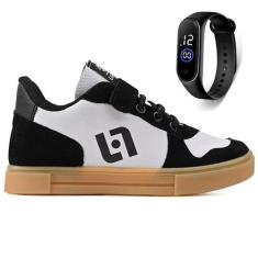 Tenis Infantil Casual Sapatenis Meninos Meninas Street Calce Facil + R