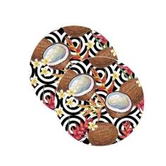 Sousplat Tropical Coco - NSW, com base, 2 Peças