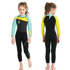 Daconovo Roupa de mergulho infantil de neoprene, peça única, proteção solar para surf, mergulho, natação, barco no inverno