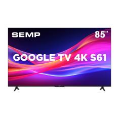 Smart TV 85" QLED 4K TCL Mini LED 85C855 com Processador AIPQ, Google TV, HDR10+, Wi-Fi, Bluetooth, Google Assistente, Dolby Vision e Atmos