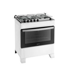 Fogão 5 Bocas Branco com Mesa Inox Atlas Atenas Bivolt