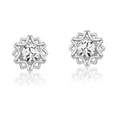 Brinco Star Shine Revestido Em Prata