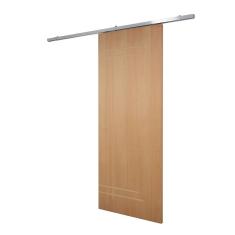 Porta De Correr P- Verniz Frisada Kit Alumínio F05 - 210x70