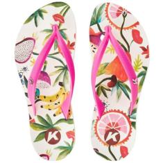 Chinelo Kenner Ibiza Fruit Feminino - Rosa e Marrom - 37