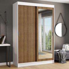 Guarda-Roupa Solteiro Madesa Tokio 2 Portas de Correr com Espelho 2 Ga