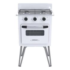 Fogão Portátil 2 Bocas Venax Gemini Vetrô Gas Glp Branco, Branco, U