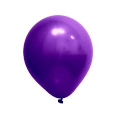 Balão Cromado Roxo - 9 polegadas - 25 Unidades