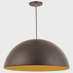 Pendente Meia Lua 60cm 6004 Pantoja & Carmona Café/Dourado