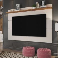Painel Para TV Vivare 1.8 Off White Freijó – Germai Móveis