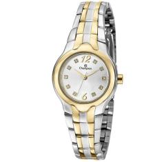 Relógio Champion Feminino Dourado Prata Cn28197s