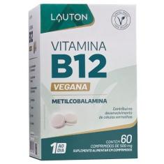 Vitamina B12 Metilcobalamina 9,94mcg 60 Comprimidos - Lauton