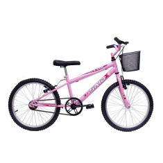 Bicicleta Aro 20 Bike Infantil Meninas fem com cesta Saidx-Feminino