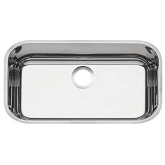 Cuba de embutir Tramontina Lavínia 56 BL em aço inox alto brilho 56x34 cm