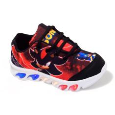 Tênis De Led Infantil Menino Masculino Sonic Shadow-Masculino