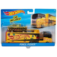 Hot Wheels Caminhão Super Rigs E Carrinho 1:64 - Mattel Bdw51