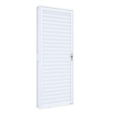 Porta de Aço de Giro Laminada 215x60cm Riobras Branco