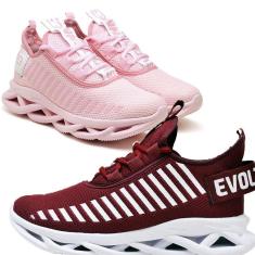 Tênis Feminino Masculino Running Academia Treino Kit 2 Peças-Masculino