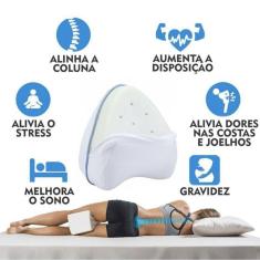 Travesseiro Alinha Coluna Dormir Bem Nasa Dor nas Costas Memoria Gravida