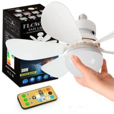 Ventilador De Teto 6 Pás Potente Controle Bivolt Silencioso - Bivena, 