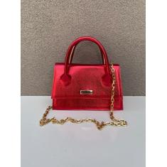 Bolsa Mini Bag Transversal Feminina Ombro Lateral Mão Alça Corrente Re