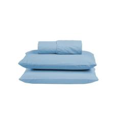 Jogo de Cama Box Queen Size 03 peças 100% Algodão Lençol Liso Percal 3