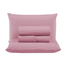 Jogo de Cama Box Casal 04 Peças Liso 100% Algodão Linha Prime Percal 3