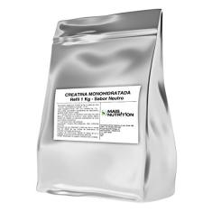 Mais Nutrition Creatina Monohidratada Vegan 1Kg Embalagem Refil Wvegan Vegano