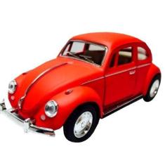 Carrinho De Ferro Fusca Clássico Miniatura Coleção