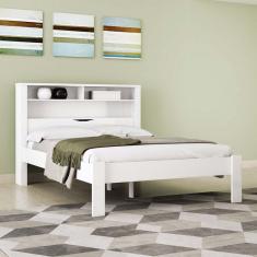 Cama Casal Invicta com Baú Santos Andirá