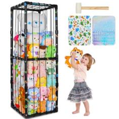 Tubo de PVC Espesso Preto Zoo FIOBEE para Armazenamento de Pelúcias