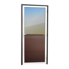 Porta Meia Lambril Meia Vidrão Super 25 Vidro Reflex 210cm X 80cm Brimak Mix Corten