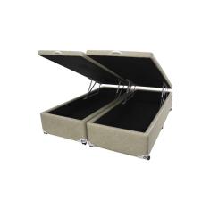 Cama Box Baú Castor King Premium Kansas Bege 193x203x35cm