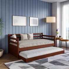 Sofá Cama Bicama Solteiro Madeira Maciça Enjoy - Atraente Móveis