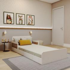 Cama Infantil Montessoriana Solteiro Aurora Bramov