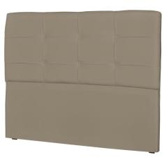 Cabeceira Casal Cama Box 140 cm London Corino Areia - JS Móveis