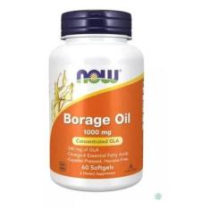 Borage Oil 1000Mg 60 Softgels Óleo De Borragem Now Foods - Importado