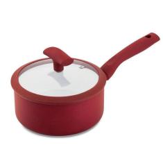 Panela Antiaderente Vermelha Fogão Indução 18Cm Hercules