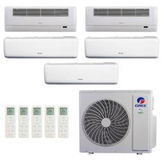 Ar-Condicionado Multi Split Inverter R-32 Gree 42.000 (3x Evap HW 9.000 + 2x Evap Cassete 1 Via 12.000) Quente/Frio 220V