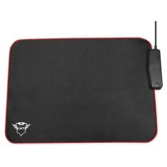 Mouse Pad Gamer Trust - GXT 765 Glide RGB, Preto, Médio
