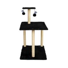 Arranhador Para Gatos 3 Bases Grande Premium - Le Petin, Preto