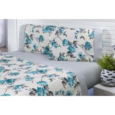 Jogo Lençol 4 Peças Cama Viúva Percal 180 Fios Estampado - Mtr Enxovai