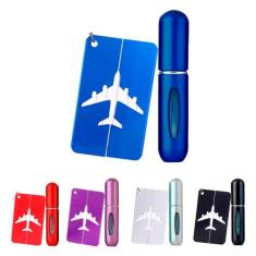 Kit Viagem Etiqueta Tag Mala Mini Frasco Perfume Portátil - Things Ner