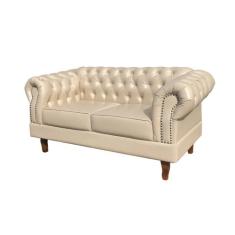 Sofá 2 Lugares Decoração Sara Recepção Dom Pedro Chesterfield - BELLA 